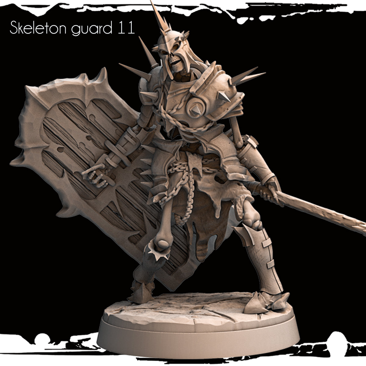Monolith Arts - Skeletons - Guard - DnD/TTRPG Figure/Miniature