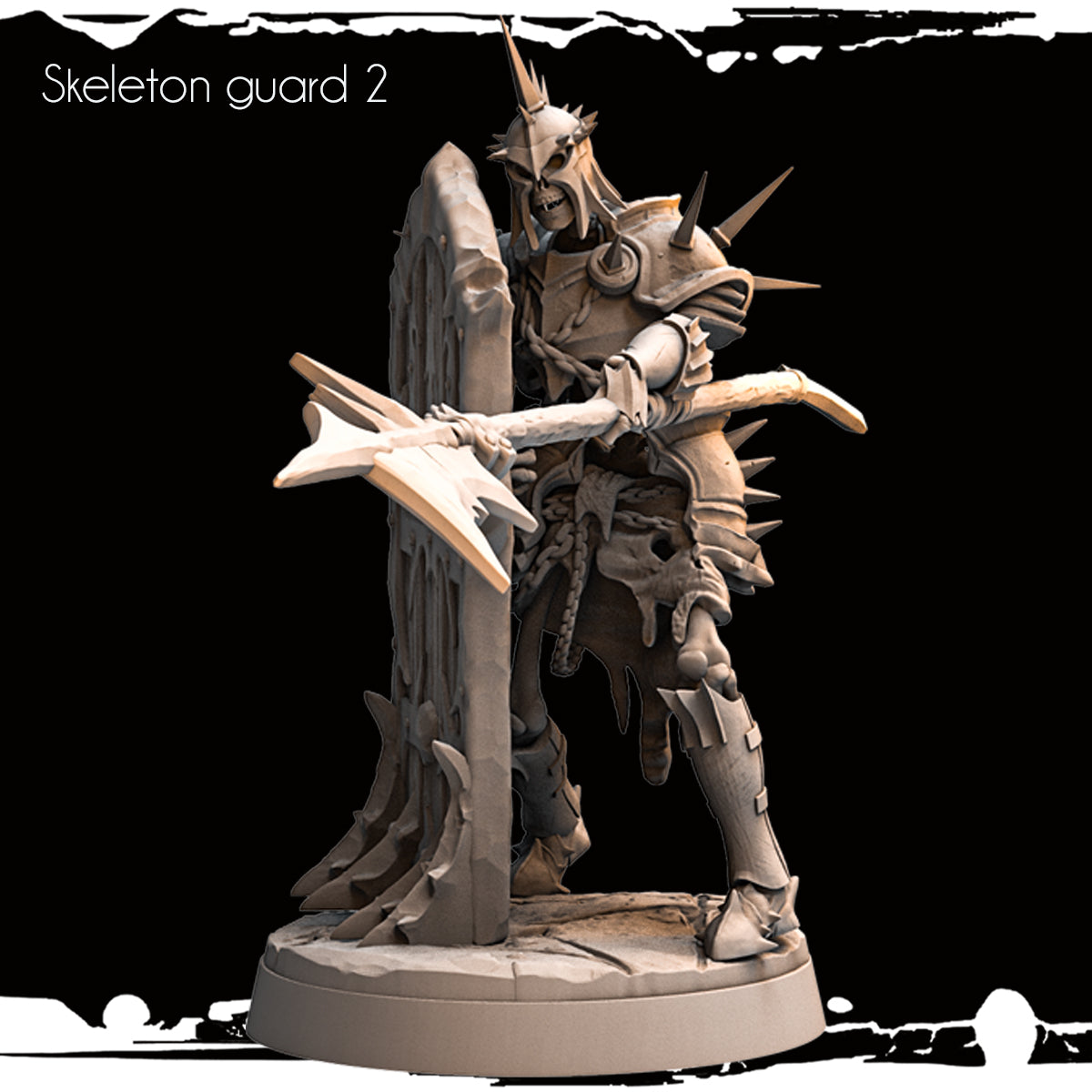 Monolith Arts - Skeletons - Guard - DnD/TTRPG Figure/Miniature