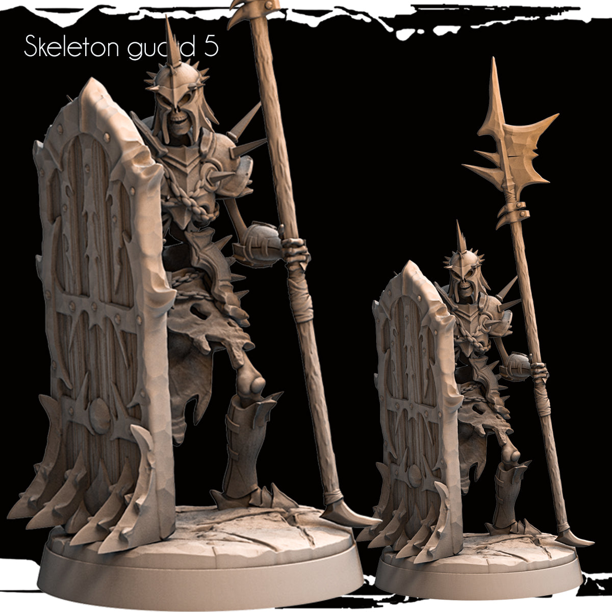 Monolith Arts - Skeletons - Guard - DnD/TTRPG Figure/Miniature