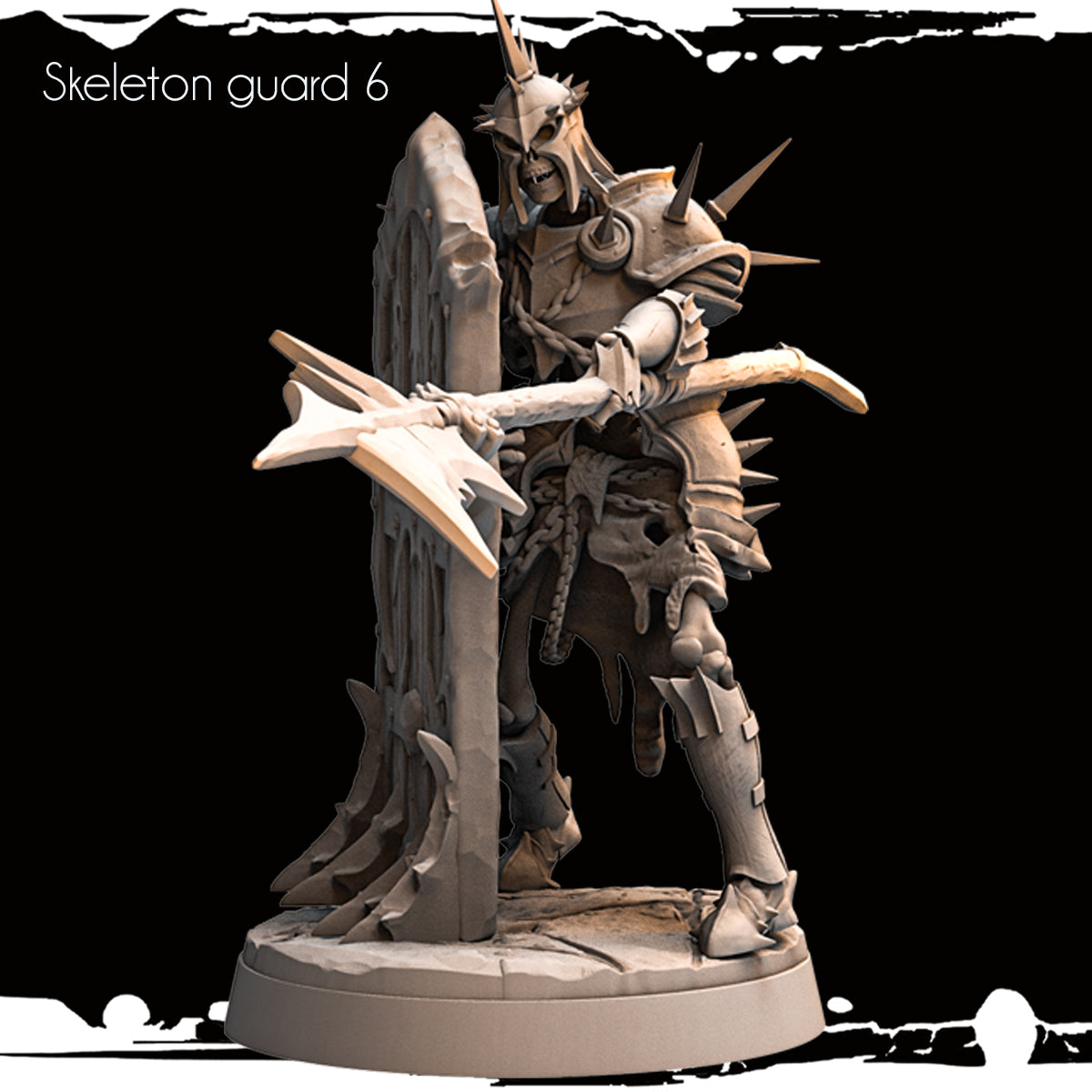 Monolith Arts - Skeletons - Guard - DnD/TTRPG Figure/Miniature
