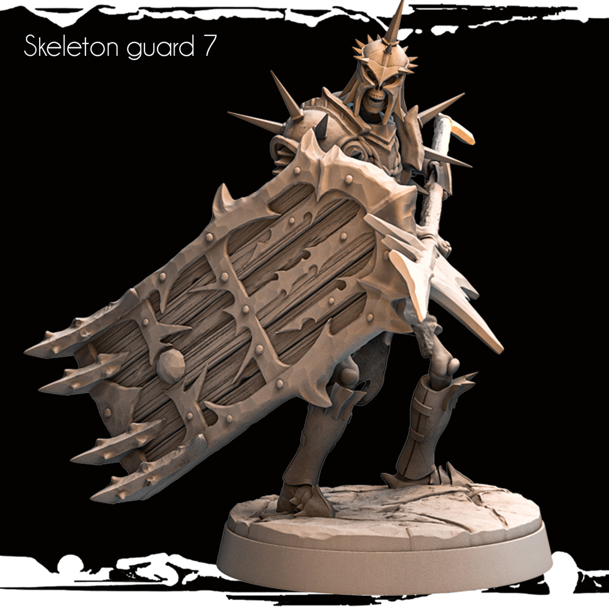 Monolith Arts - Skeletons - Guard - DnD/TTRPG Figure/Miniature