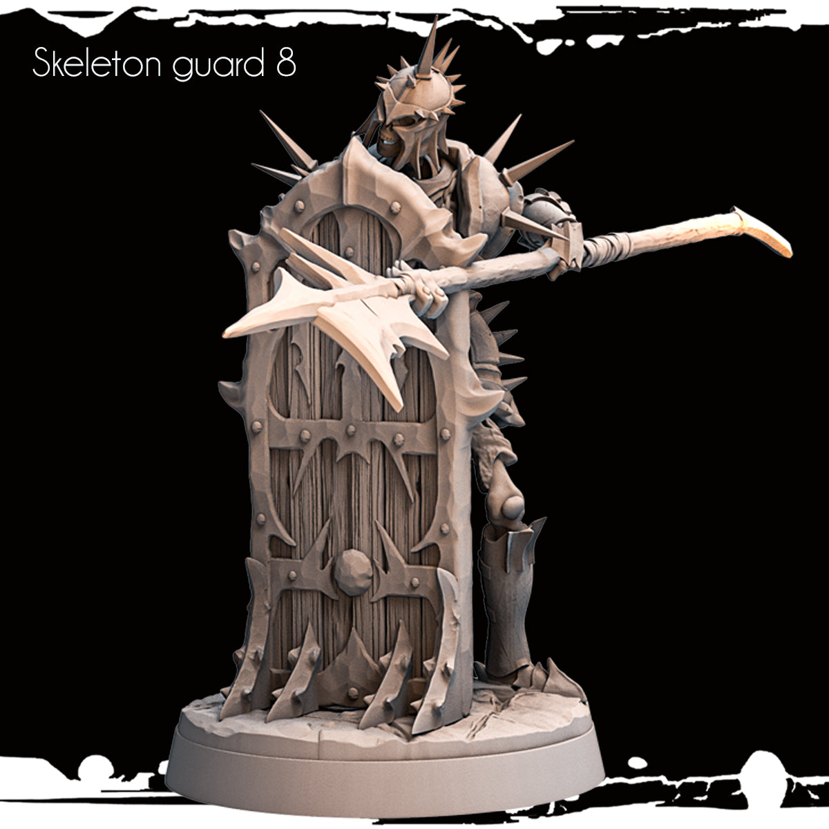 Monolith Arts - Skeletons - Guard - DnD/TTRPG Figure/Miniature