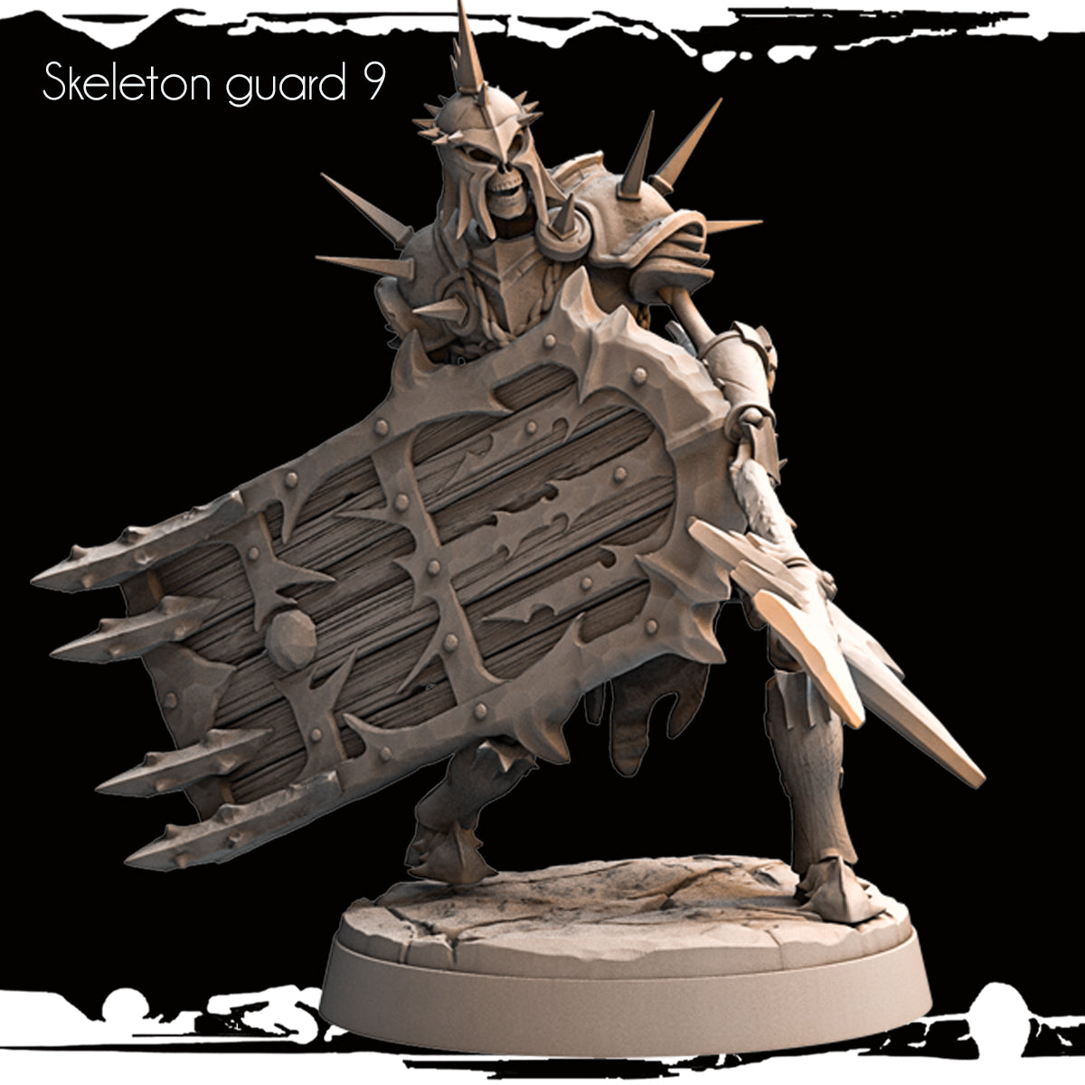 Monolith Arts - Skeletons - Guard - DnD/TTRPG Figure/Miniature