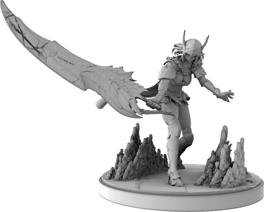 Quest Minis - Slayer of Dragons - 75mm Pin Up/Figure/Model/Diorama