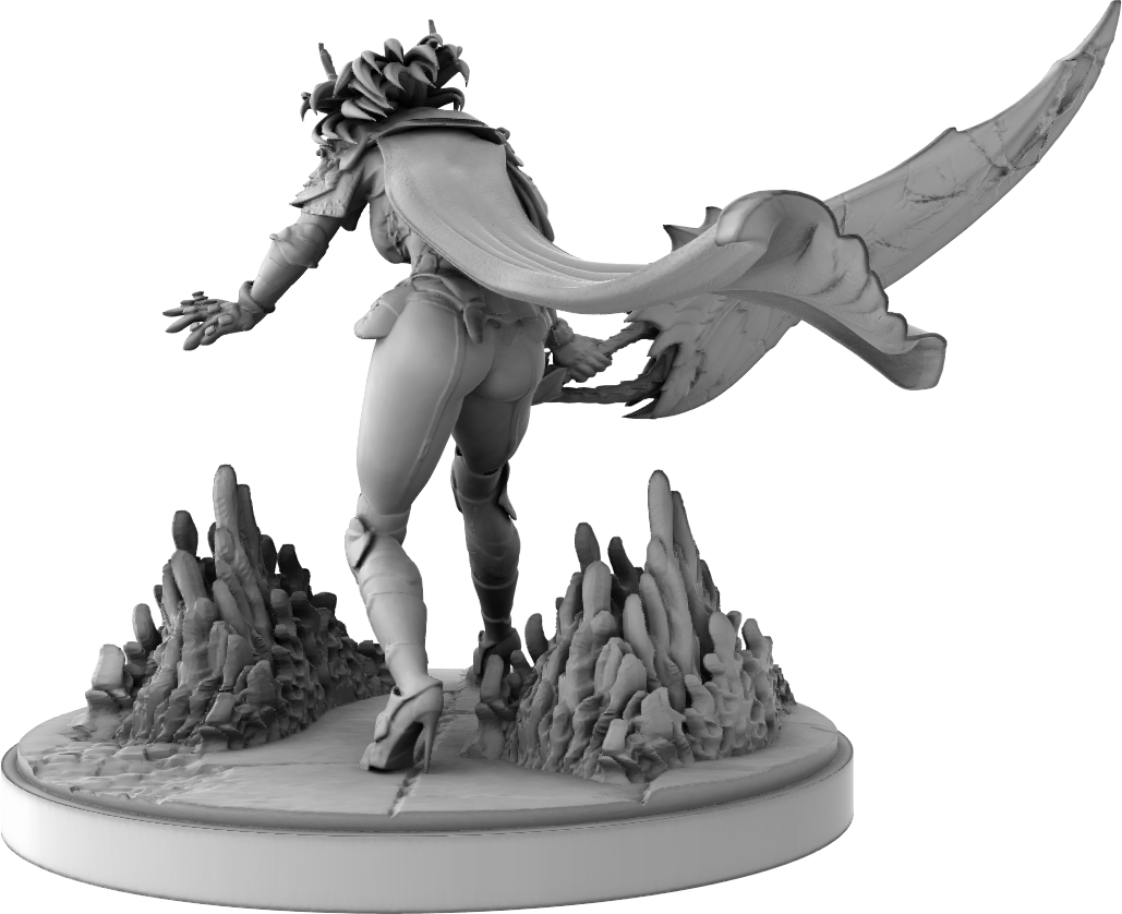 Quest Minis - Slayer of Dragons - 75mm Pin Up/Figure/Model/Diorama