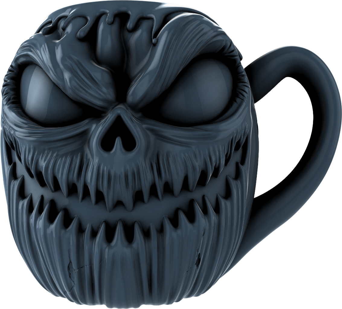 Digital Creative Works - Pumpkin Mug #6 - Halloween Prop/Decoration