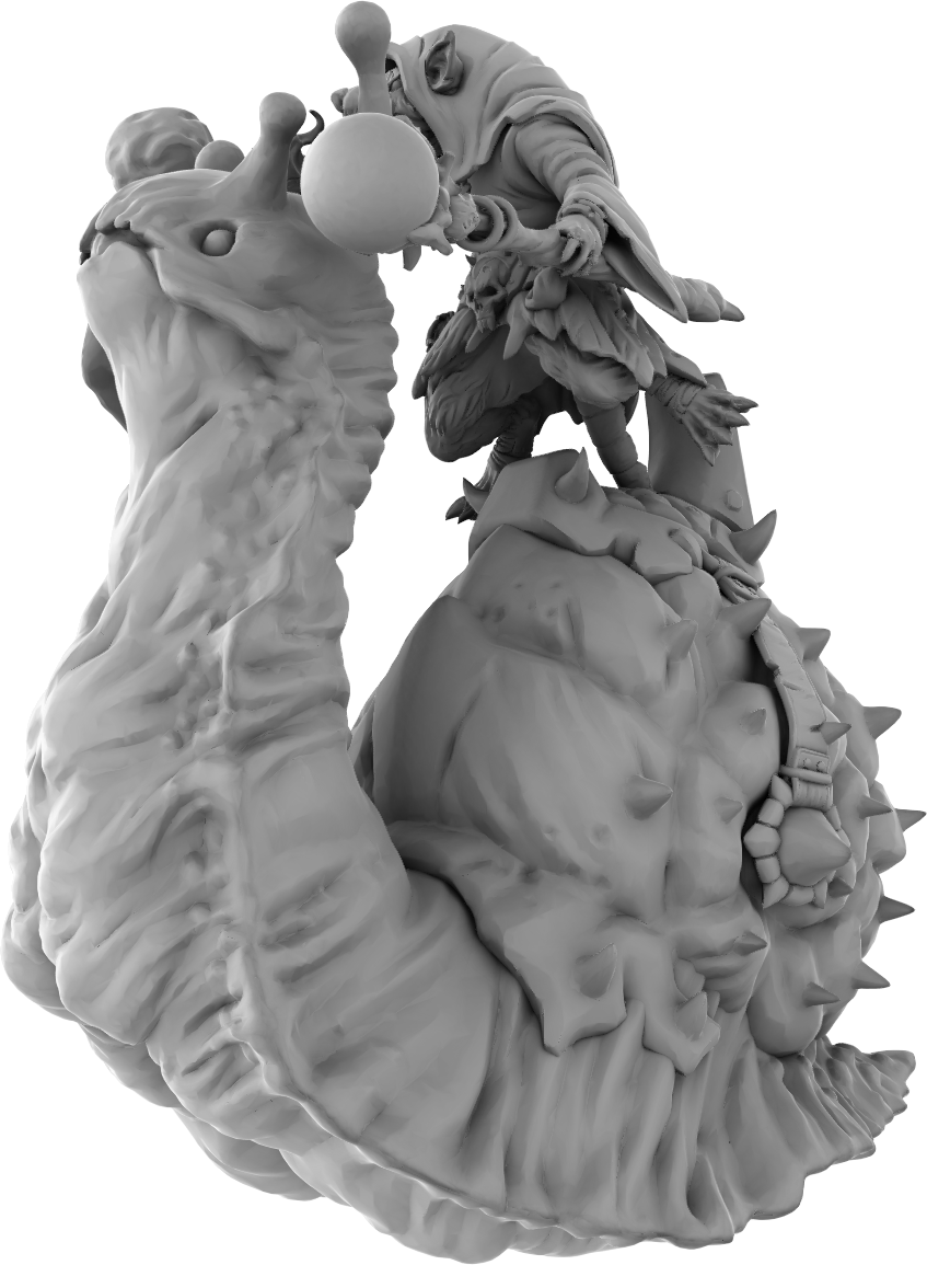 Brayan Nafarrate - Rat w/Snail #2 - DnD/TTRPG Figure/Miniature