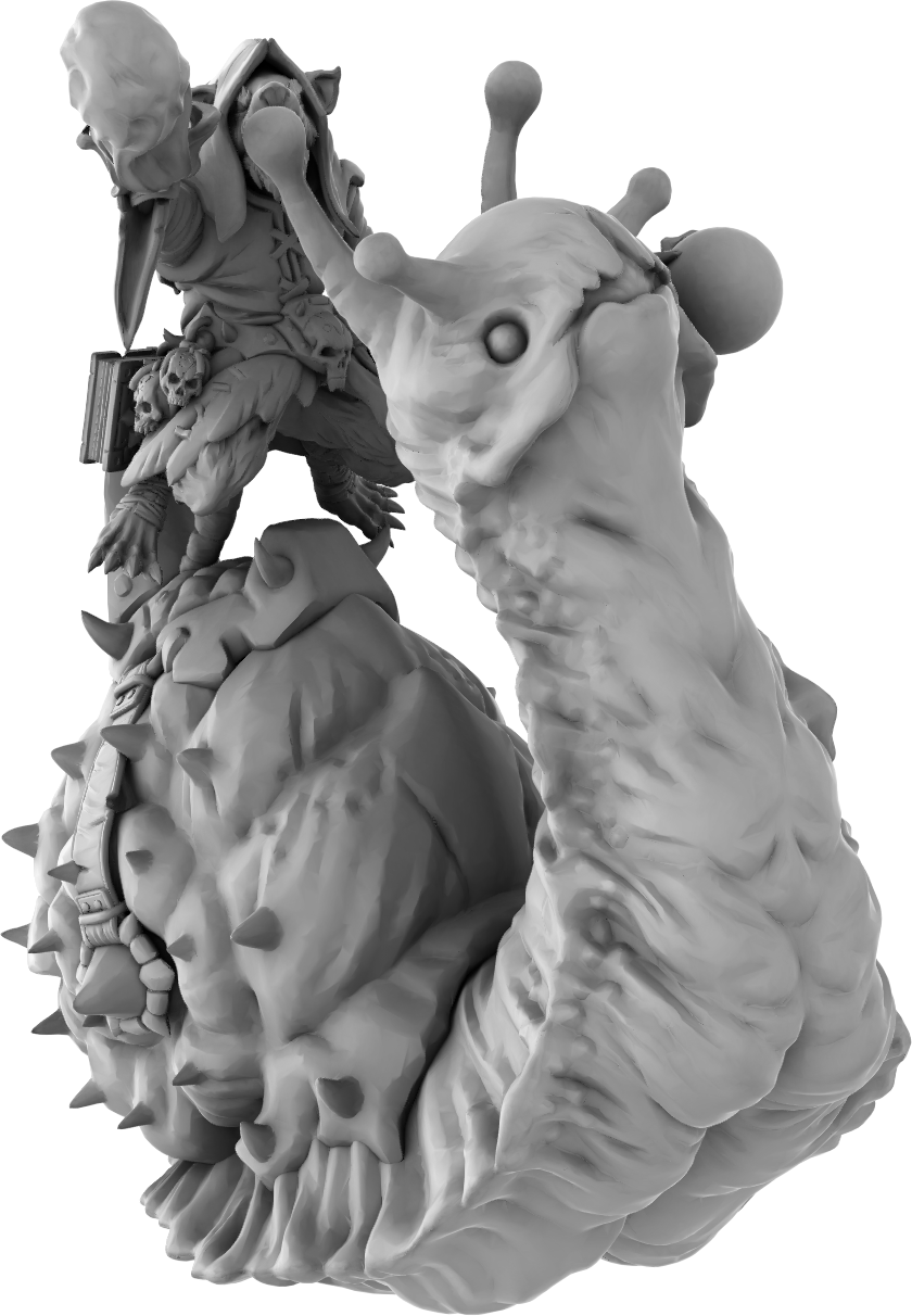 Brayan Nafarrate - Rat w/Snail #2 - DnD/TTRPG Figure/Miniature