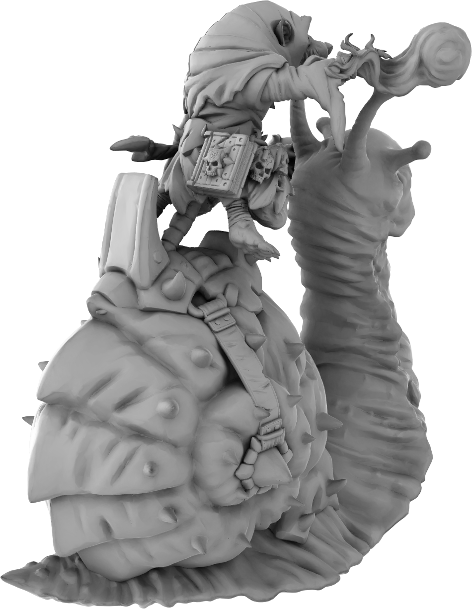 Brayan Nafarrate - Rat w/Snail #2 - DnD/TTRPG Figure/Miniature