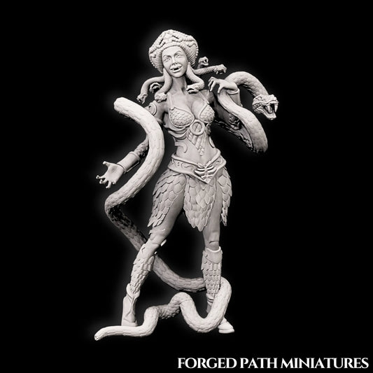 Forged Path - Willowbrook Circus - Snake Charmer - DnD/Pathfinder/TTRPG Figure