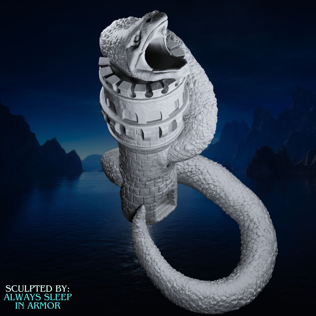 Always Sleep in Armor - Snake Dice Tower - DnD/TTRPG/Roleplaying/Wargames - Helios3DPrinting