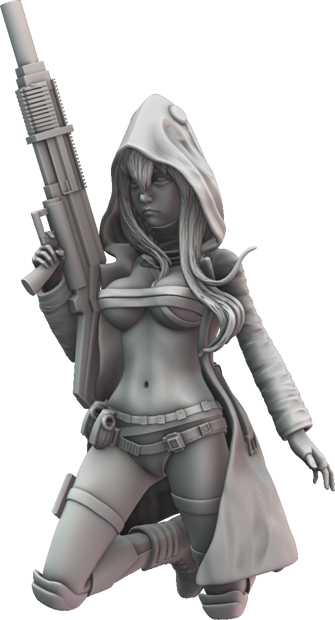 Tatiana Klein - Curvaceous Resin #1 - Sniper - 75/200mm Pin Up/Figure/Model/Diorama