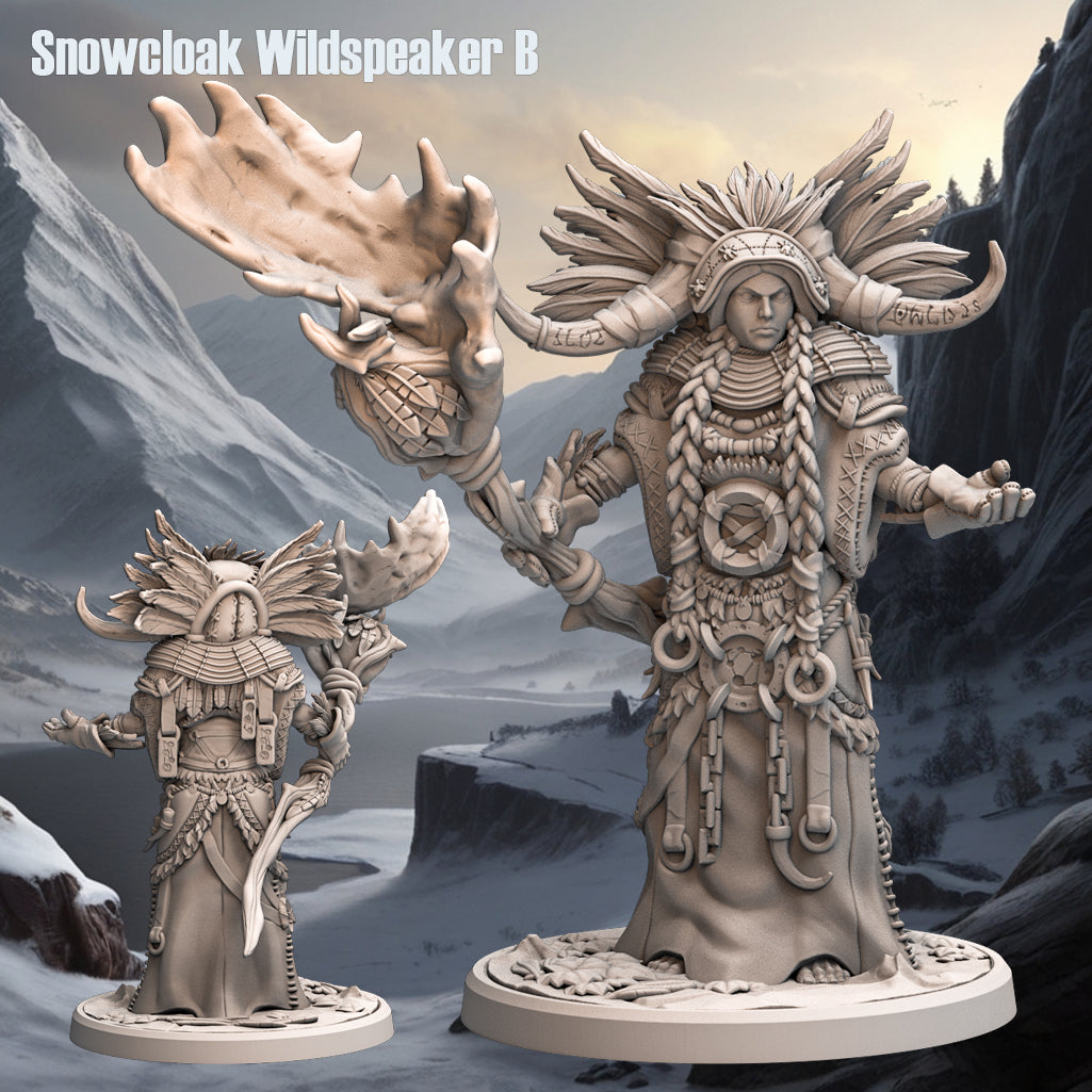 Monolith Arts - Arctic Tribes - Shaman - DnD/TTRPG Figure/Miniature