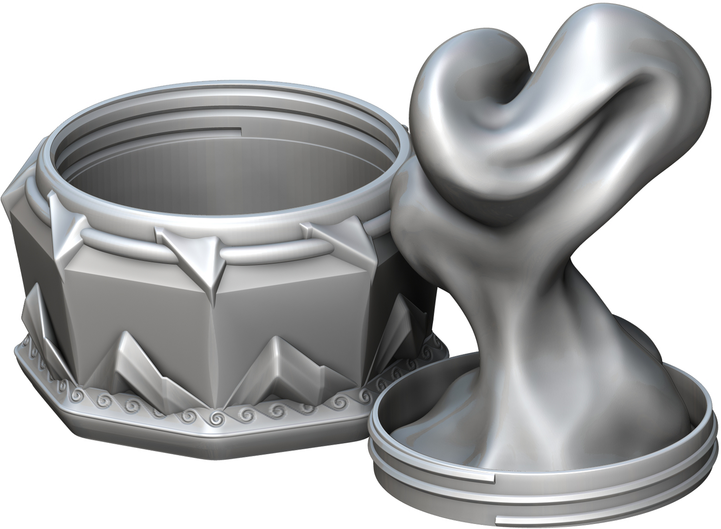 Ars Moriendi - Mythic Dice Box - Sorcerer - DnD/TTRPG/Roleplaying/Wargames - Helios3DPrinting