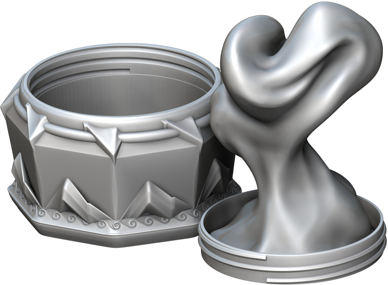 Ars Moriendi - Mythic Dice Box - Sorcerer - DnD/TTRPG/Roleplaying/Wargames - Helios3DPrinting