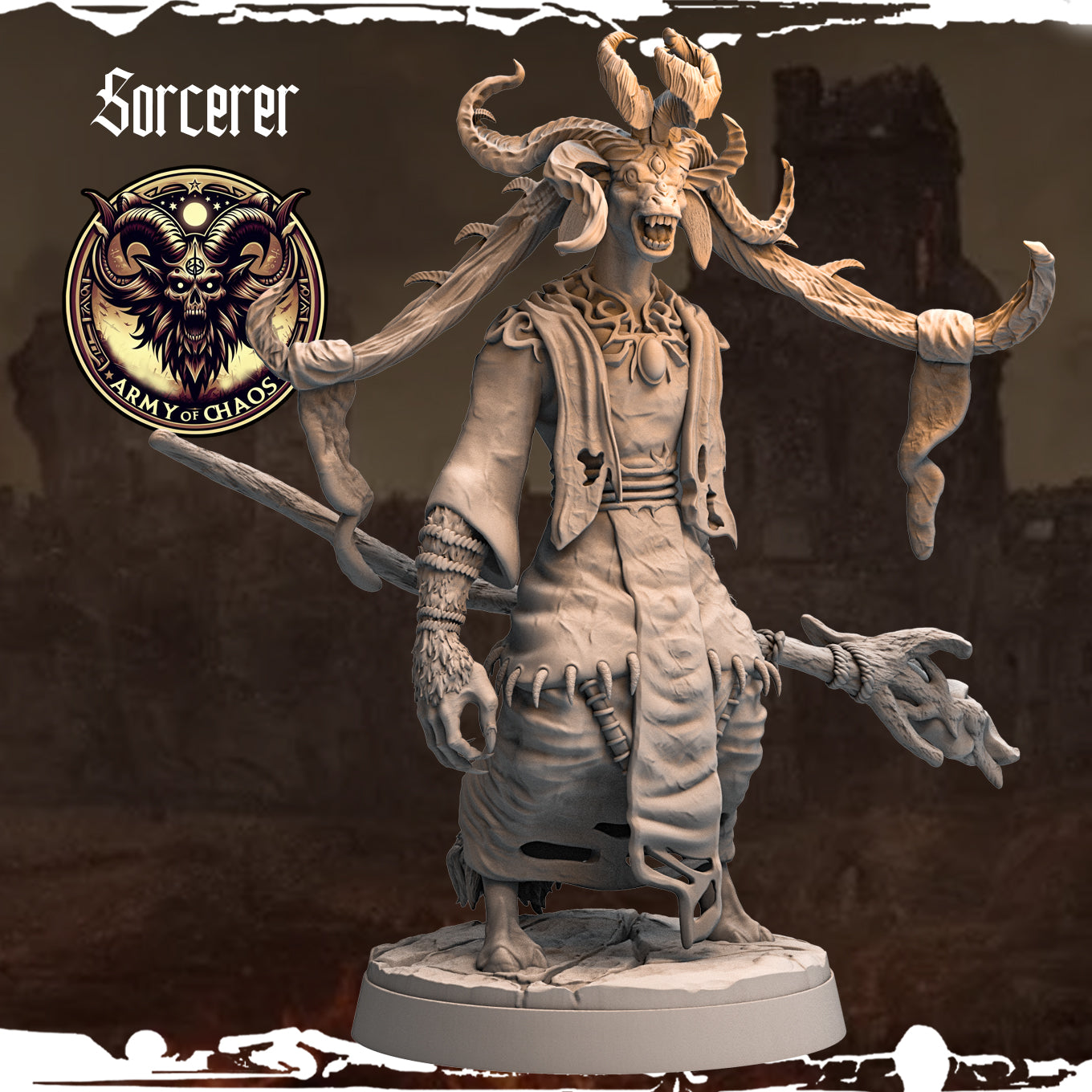 Monolith Arts - Beasts - Sorcerer #7 - DnD/TTRPG Figure/Miniature