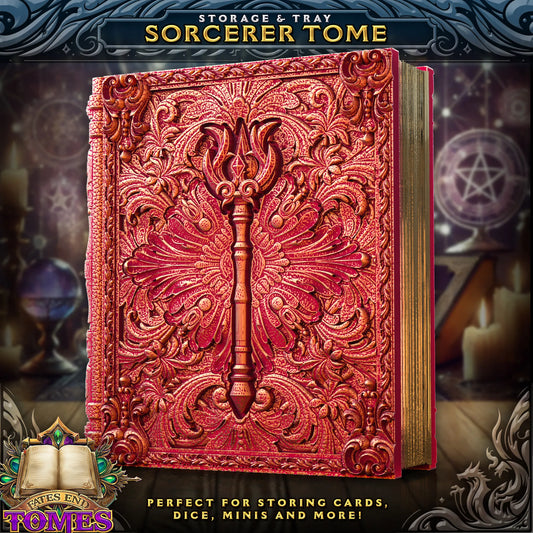 FatesEnd - Dice/Card Tome - Sorcerer - DnD/TTRPG/Roleplaying/Wargames
