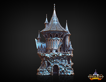 FatesEnd - Sorcerer Dice Tower - DnD/TTRPG/Roleplaying/Wargames