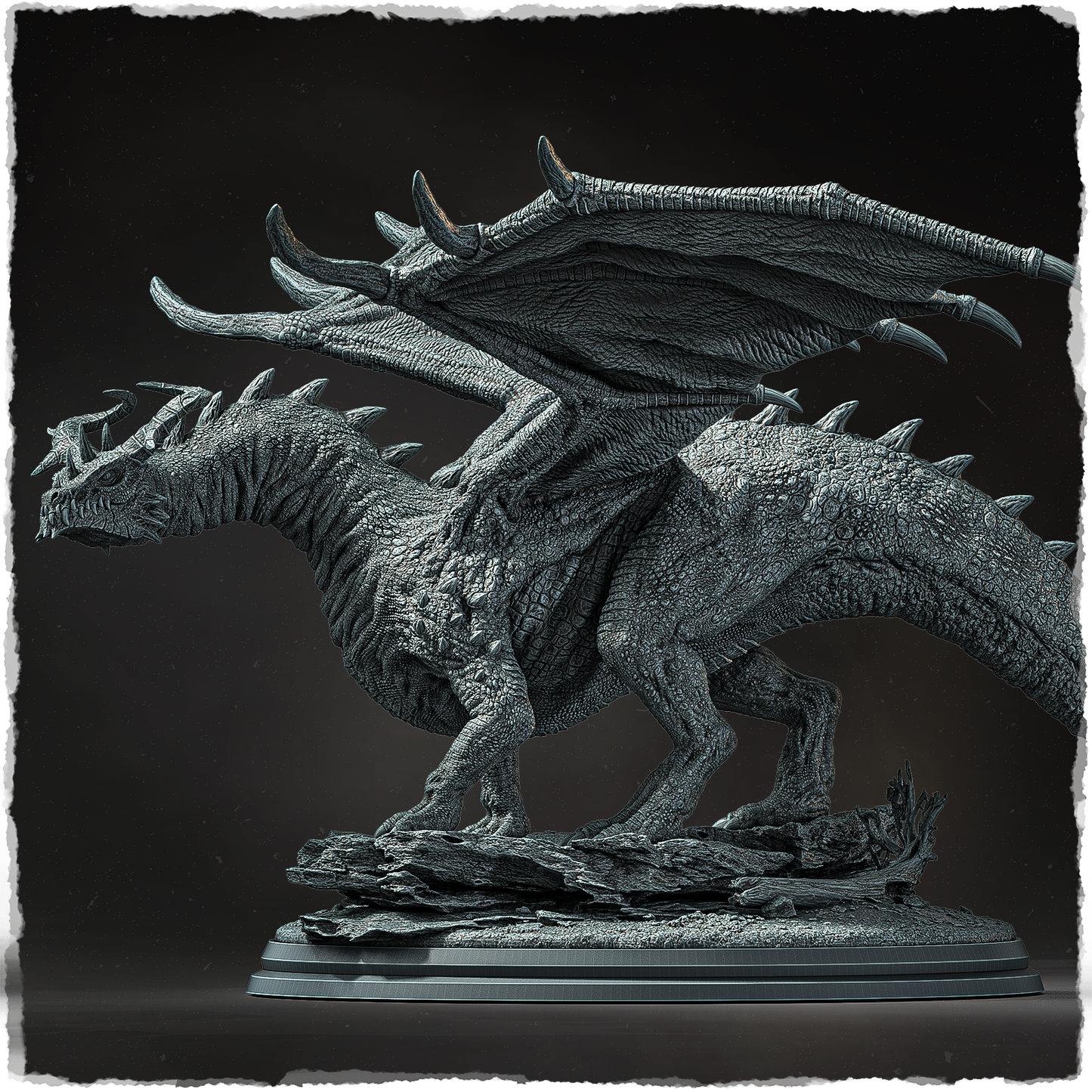 Evox Arts - World Dragons #4 - South European #1 - DnD/TTRPG Figure/Miniature