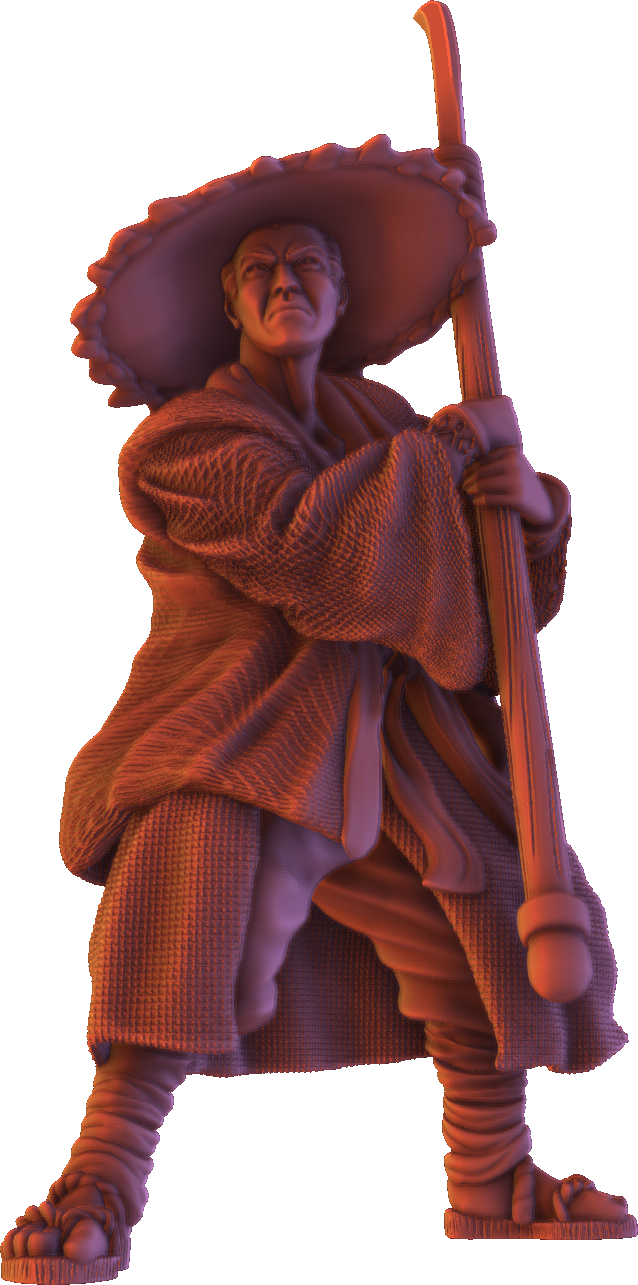 Forged Path - Tokugawa Ronin - Spearman - DnD/Pathfinder/TTRPG Figure