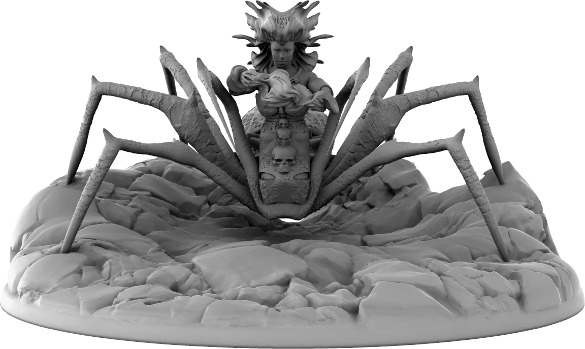 Thorns Forge - Spider Queen/Drider - DnD/Pathfinder/TTRPG Figure Mini Miniature - Helios3DPrinting