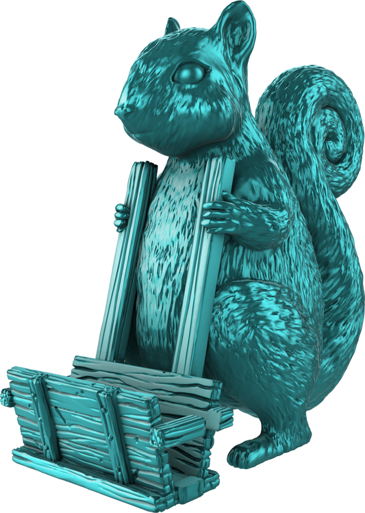 Digital Creative Works - Animal Phone Holder - Squirrel - Prop/Decoration