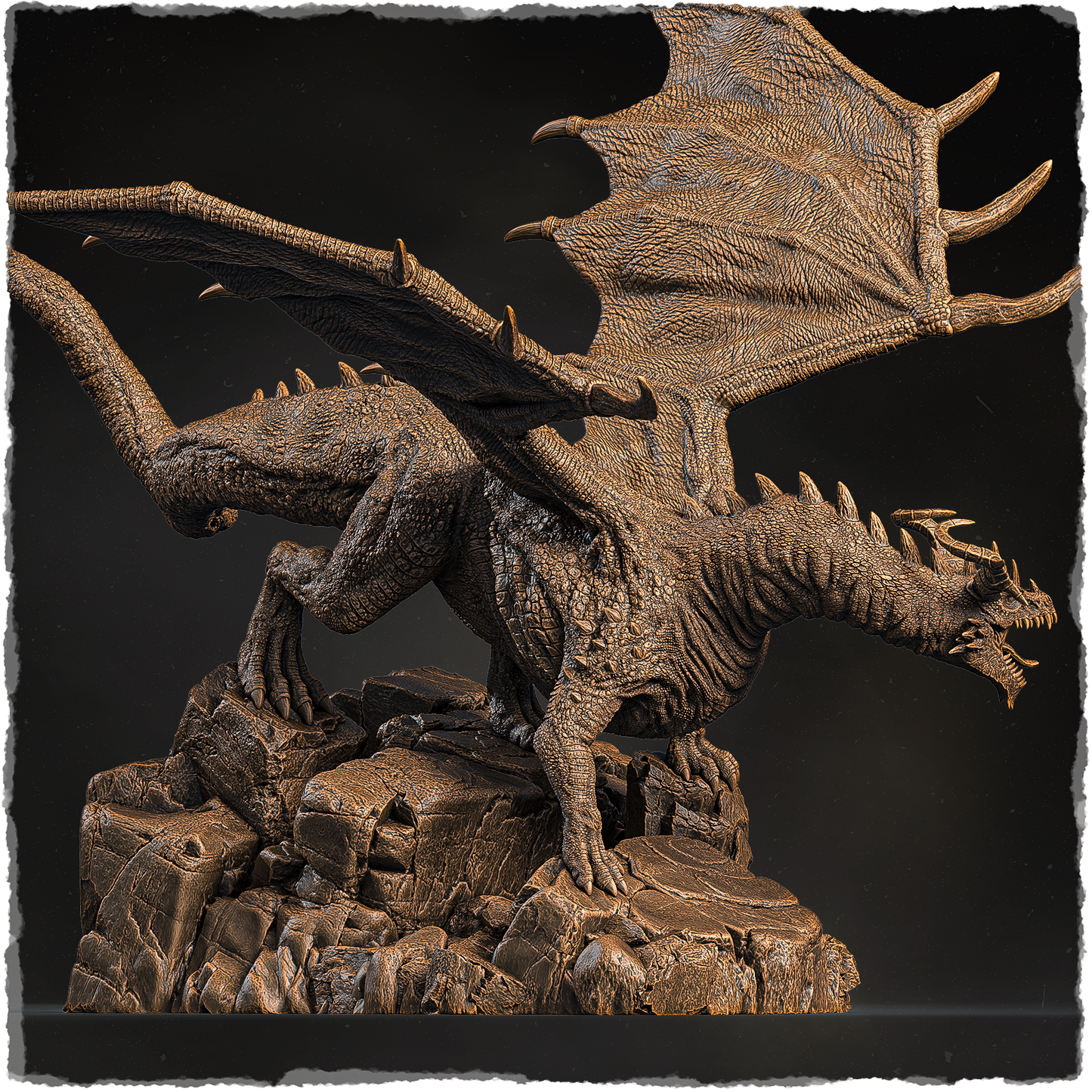 Evox Arts - World Dragons #4 - South European #2 - DnD/TTRPG Figure/Miniature