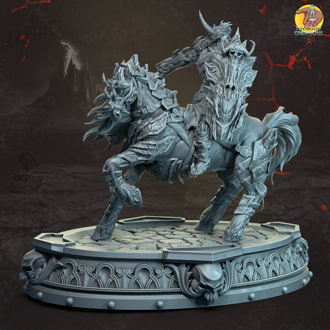 Solgoodcreations - Demon's Court - Demon Paladin Rider - DnD/TTRPG Figure/Miniature