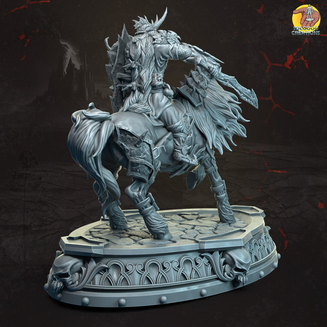 Solgoodcreations - Demon's Court - Demon Paladin Rider - DnD/TTRPG Figure/Miniature