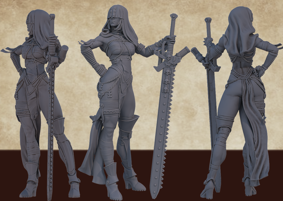 Astland - Statues of the Iron City #2.3 - 75mm Pin Up/Figure/Model/Diorama
