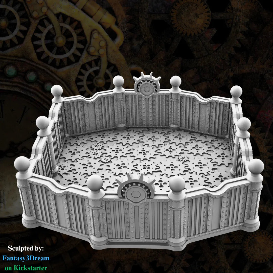 Fantasy3Dream - Steampunk #2 Dice Tray - DnD/TTRPG/Roleplaying/Wargames
