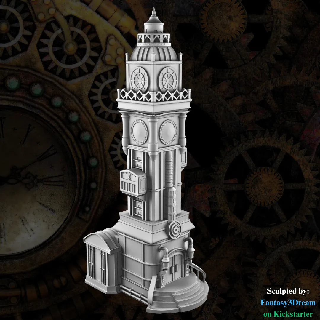Fantasy3Dream - Steampunk #2 Dice Tower - DnD/TTRPG/Roleplaying/Wargames