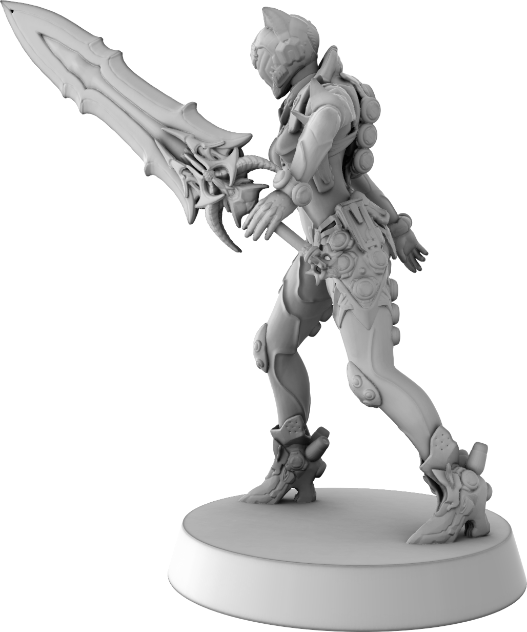 Stray Paws Society - Stellar Cat - 75mm Pin Up/Figure/Model/Diorama