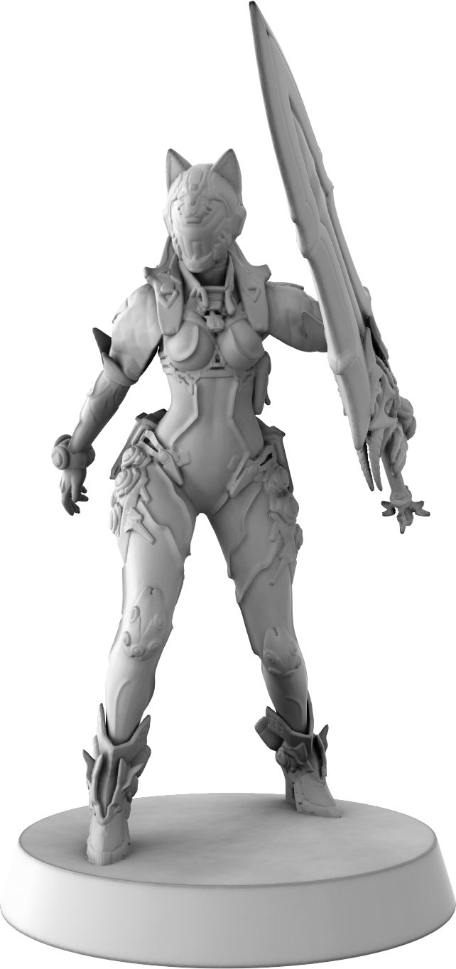 Stray Paws Society - Stellar Cat - 75mm Pin Up/Figure/Model/Diorama