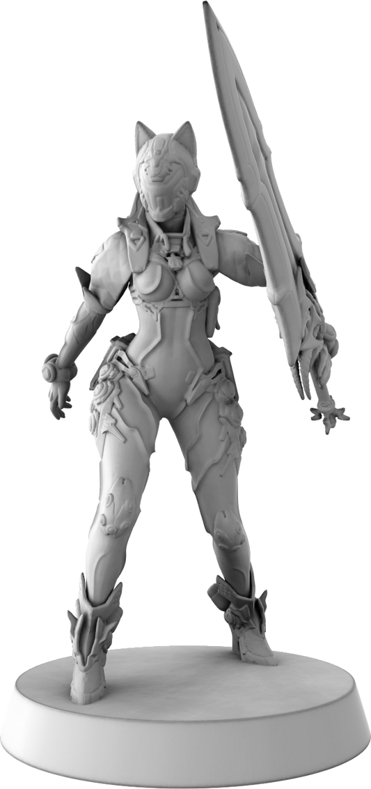 Stray Paws Society - Stellar Cat - 75mm Pin Up/Figure/Model/Diorama