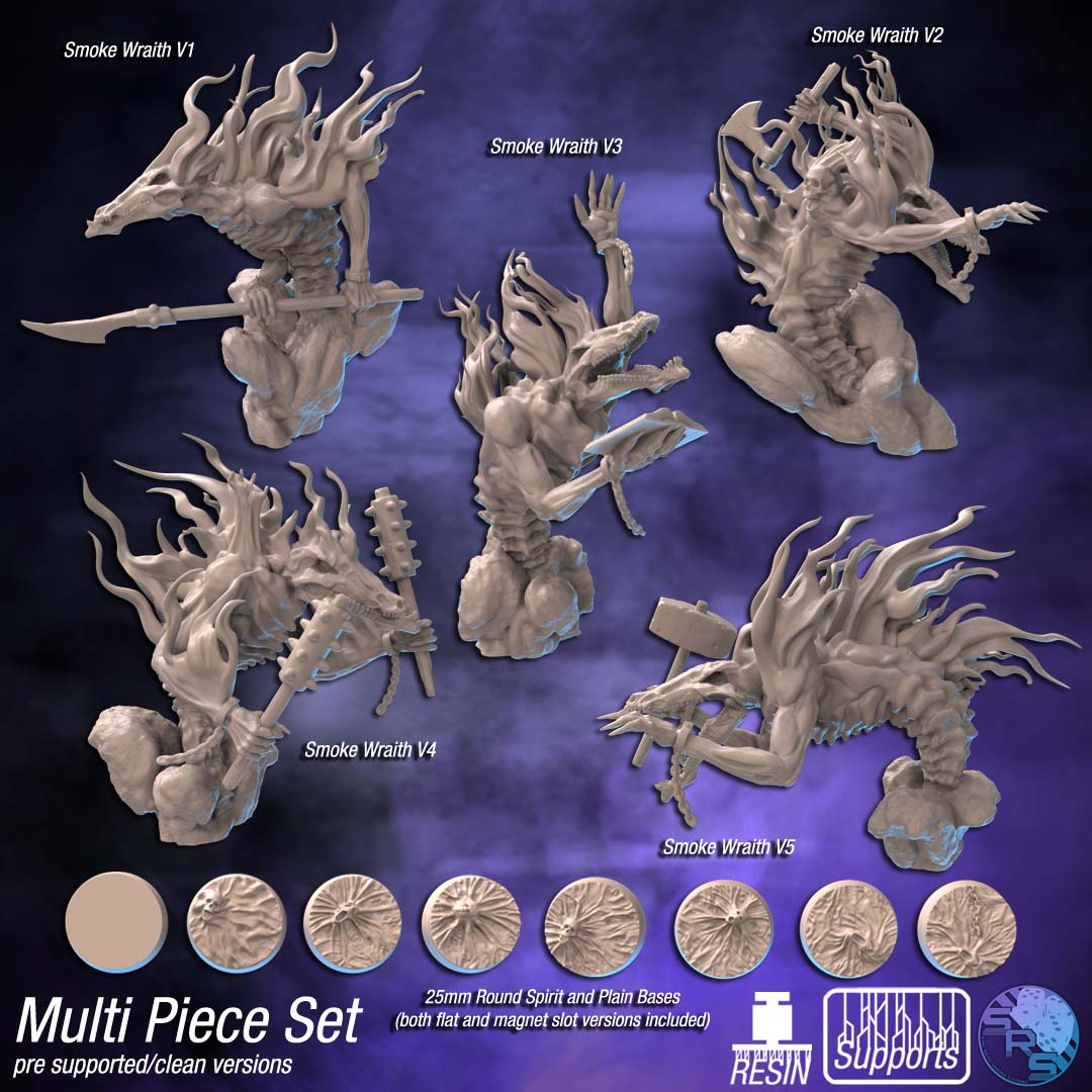 Sync Ratio - Stichghouls - Smoke Wraith #1 - DnD/TTRPG Figure/Miniature