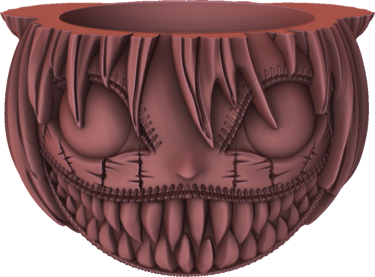 Digital Creative Works - Halloween Pumpkin Jar #7 - Prop/Decoration
