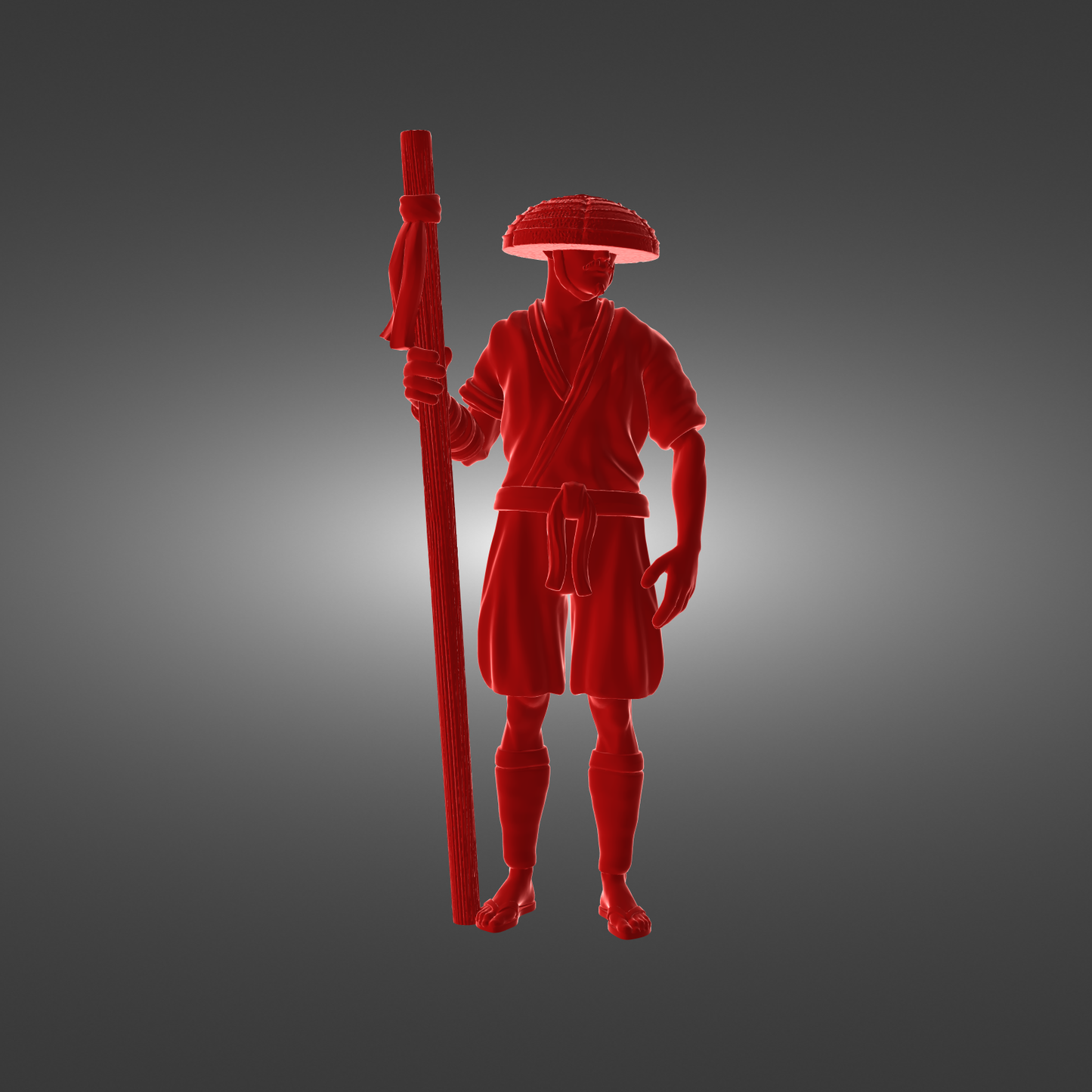 YourNeighborKnight - Bushido 3 - Straw Hat Farmer - DnD/TTRPG Figure/Miniature