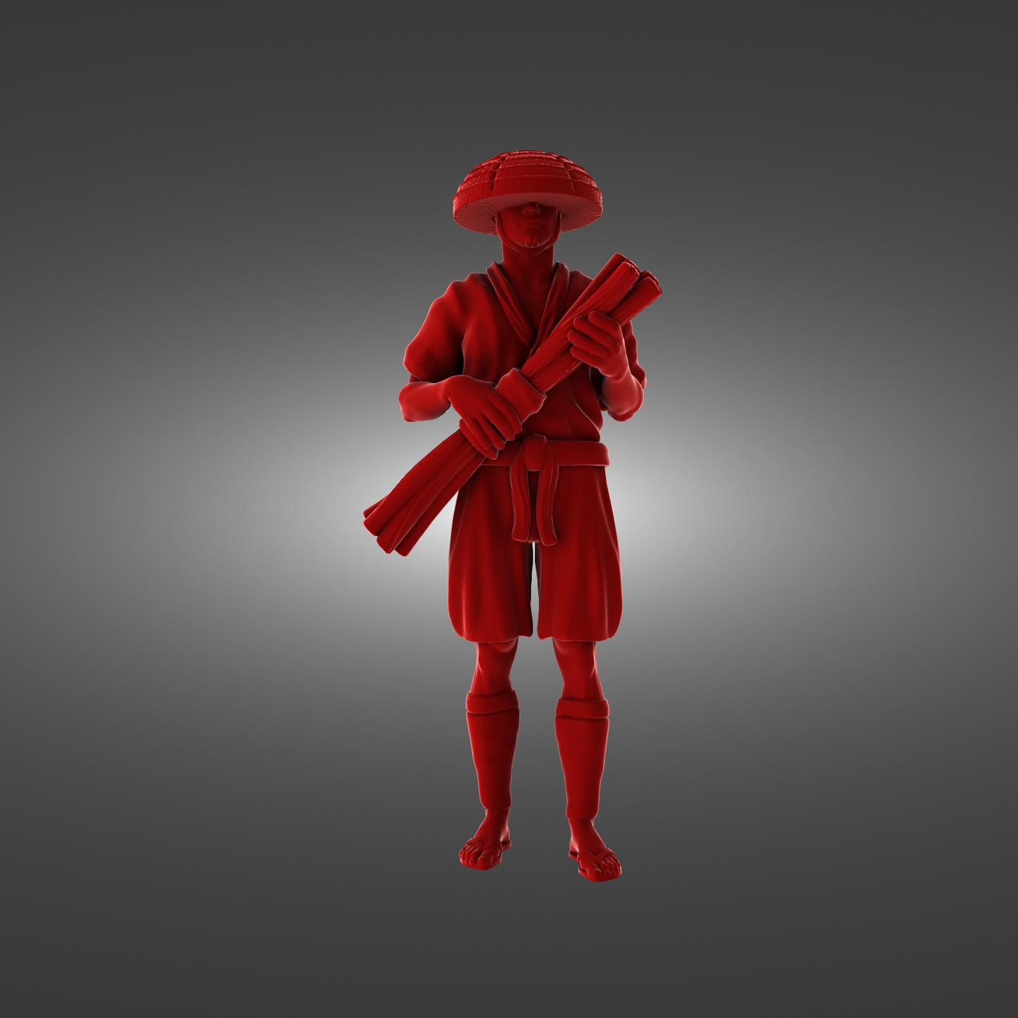 YourNeighborKnight - Bushido 3 - Straw Hat Farmer - DnD/TTRPG Figure/Miniature