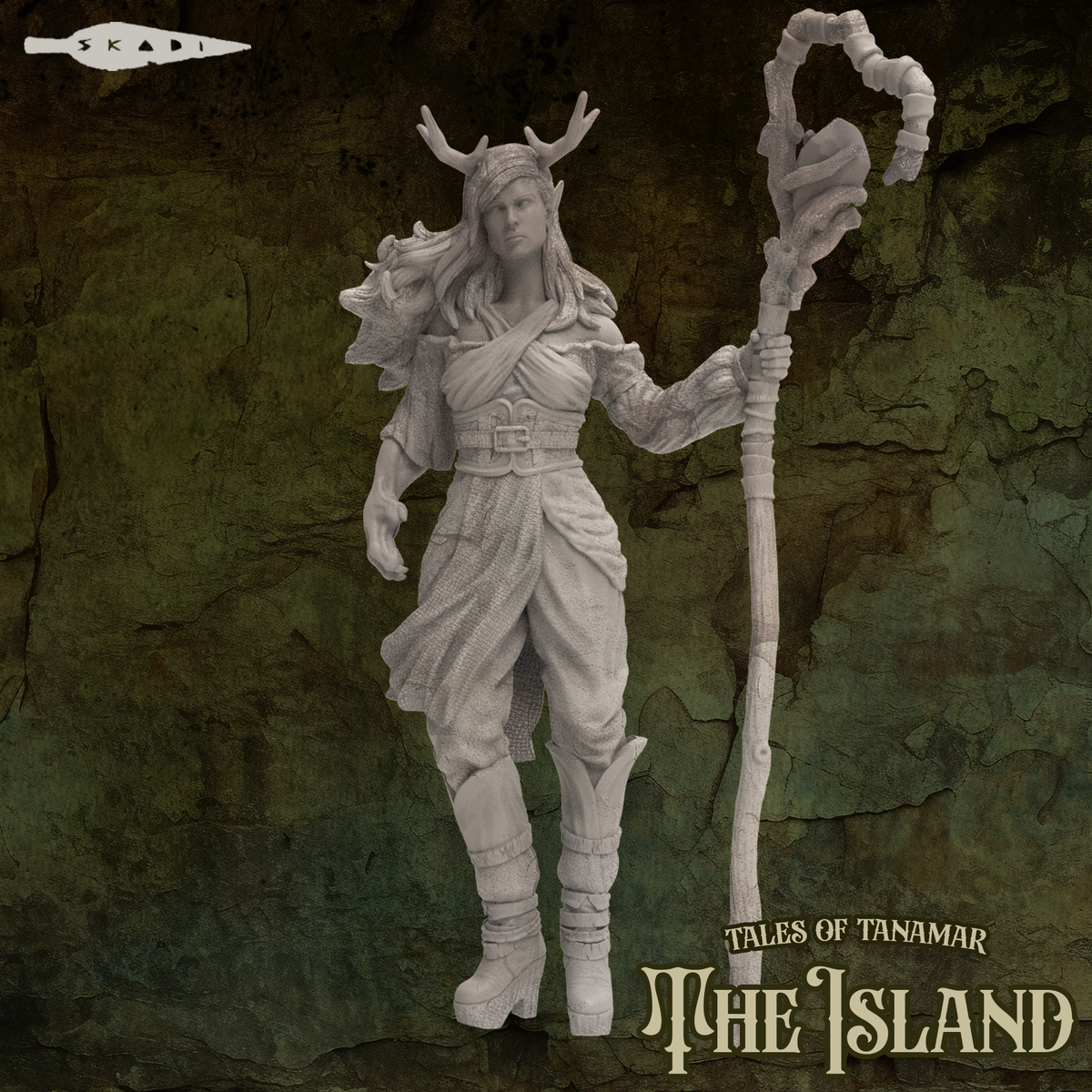 Skadi Studios - The Island - Elf Druid - DnD/TTRPG Figure/Miniature