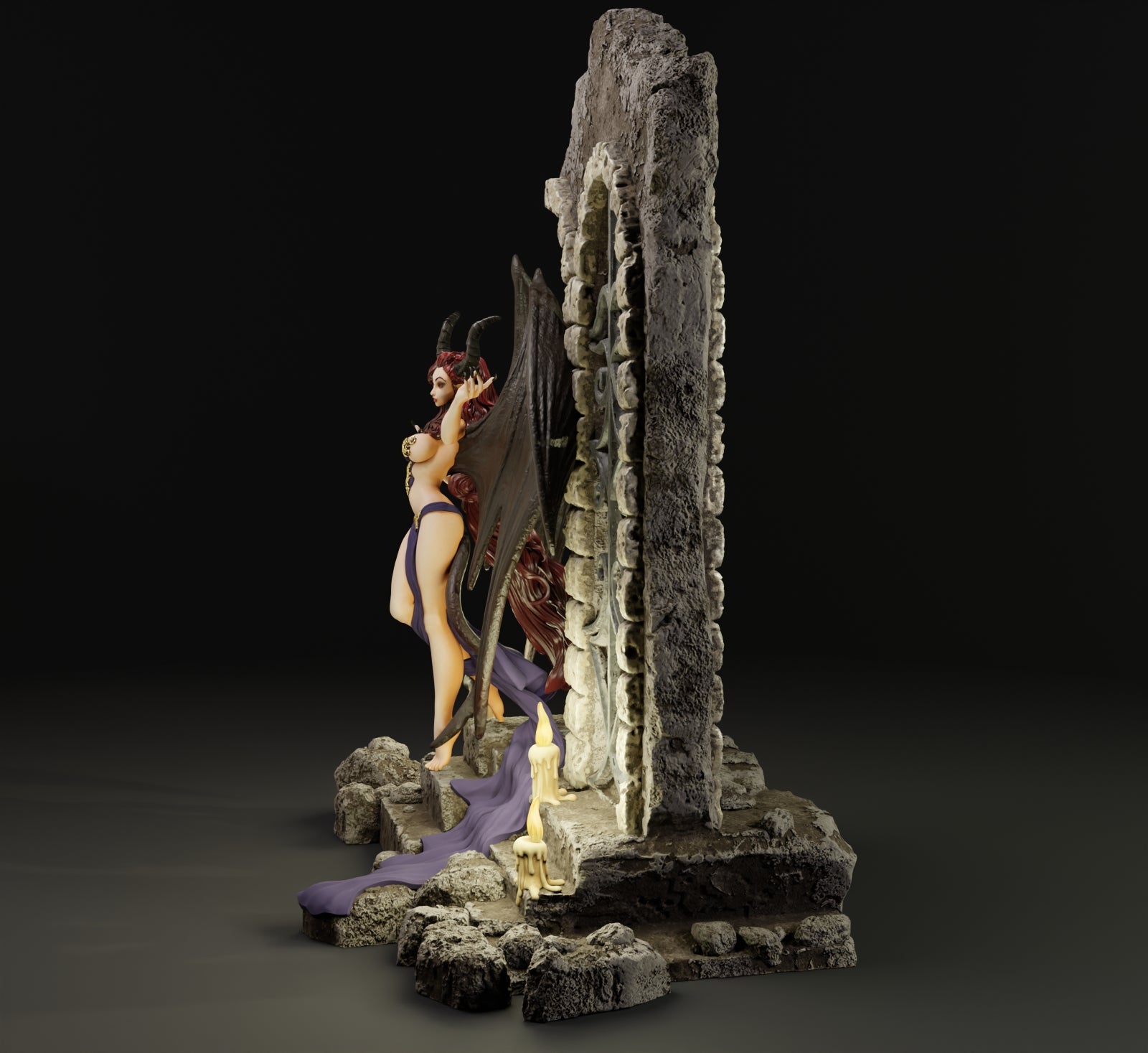Alain Viesca - Succubi (Lure) - 32/75/120mm Pin Up/Figure/Model/Diorama - Helios3DPrinting