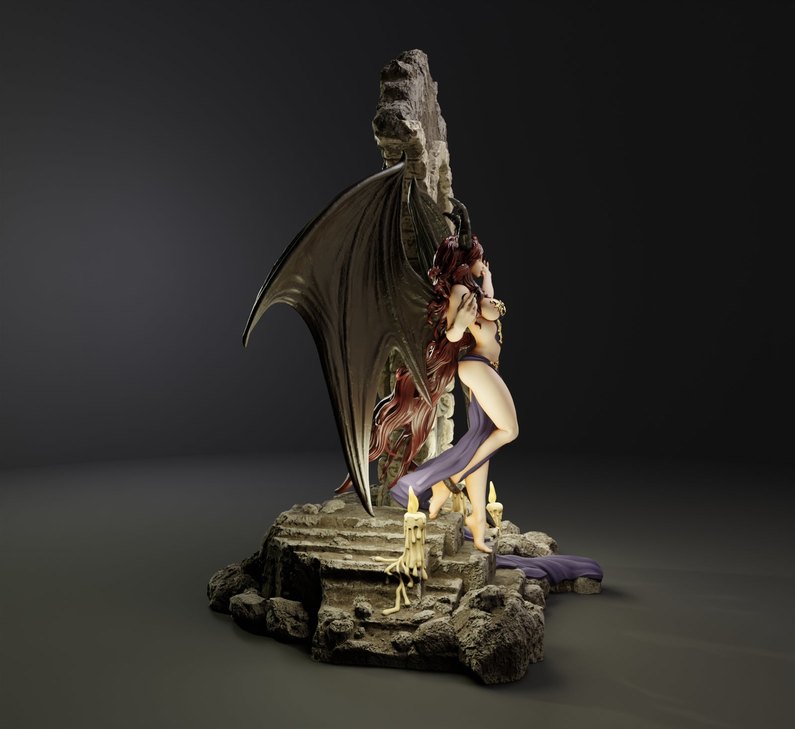 Alain Viesca - Succubi (Lure) - 32/75/120mm Pin Up/Figure/Model/Diorama - Helios3DPrinting