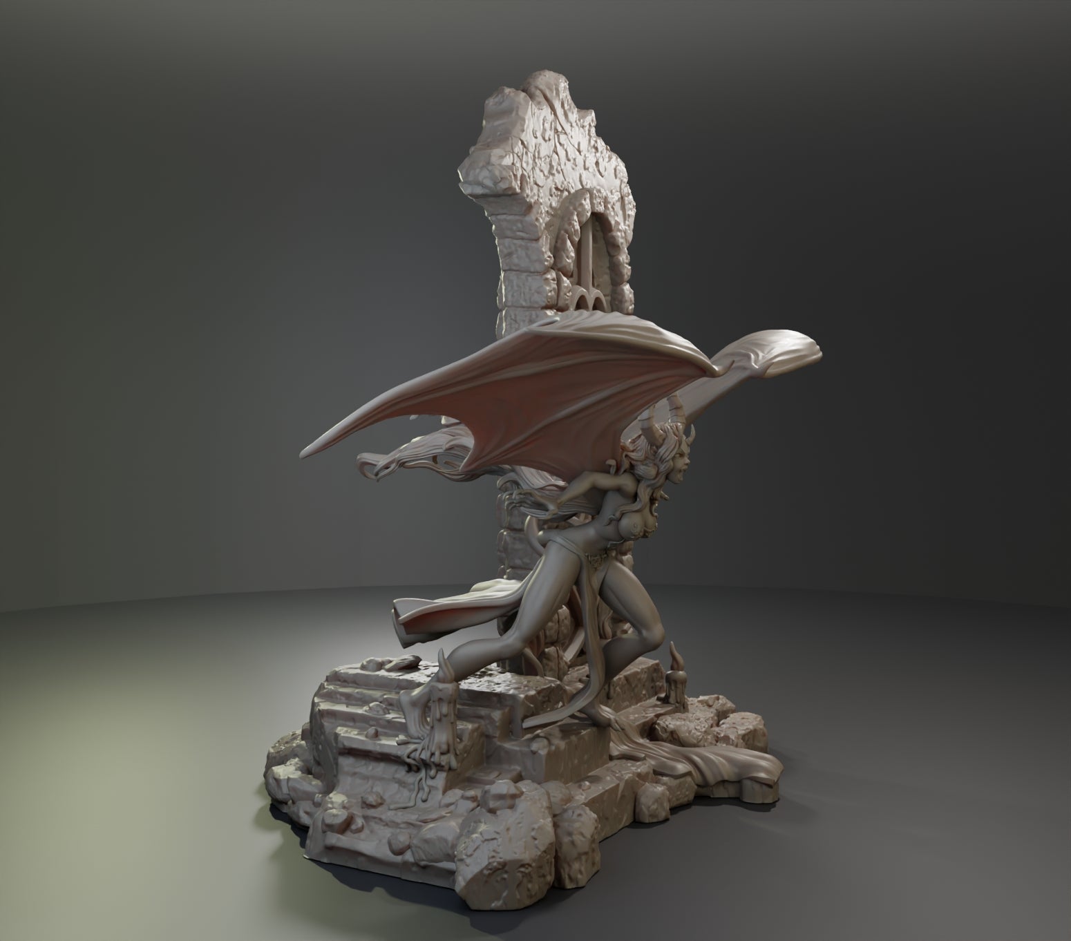 Alain Viesca - Succubi (Attack) - 32/75/120mm Pin Up/Figure/Model/Diorama - Helios3DPrinting