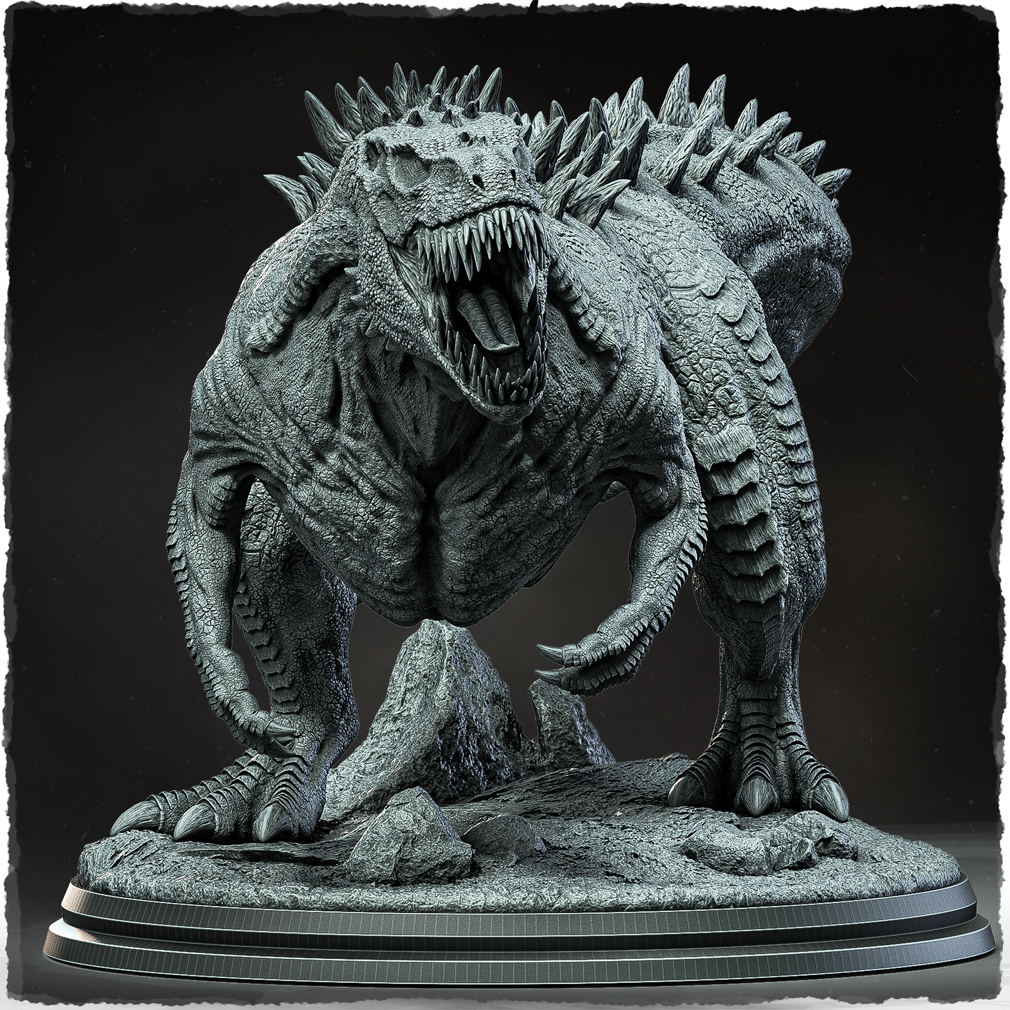 Evox Arts - Arcanterra #3 - Sunscale T-Rex - DnD/TTRPG Figure/Miniature