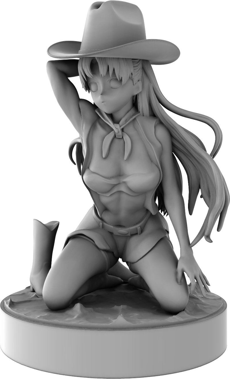 Klaus - Sunset Cowgirl - 32/75mm DnD/TTRPG Figure/Miniature - Helios3DPrinting