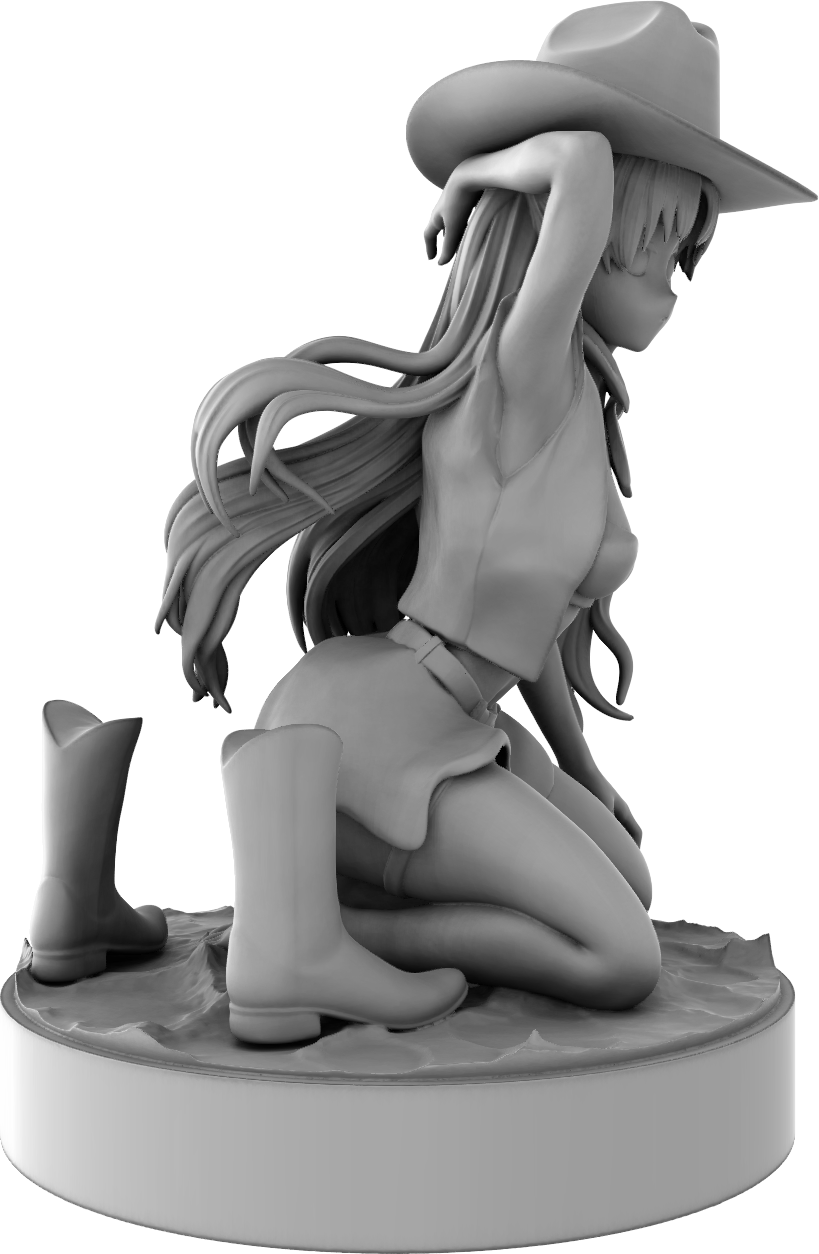 Klaus - Sunset Cowgirl - 32/75mm DnD/TTRPG Figure/Miniature - Helios3DPrinting