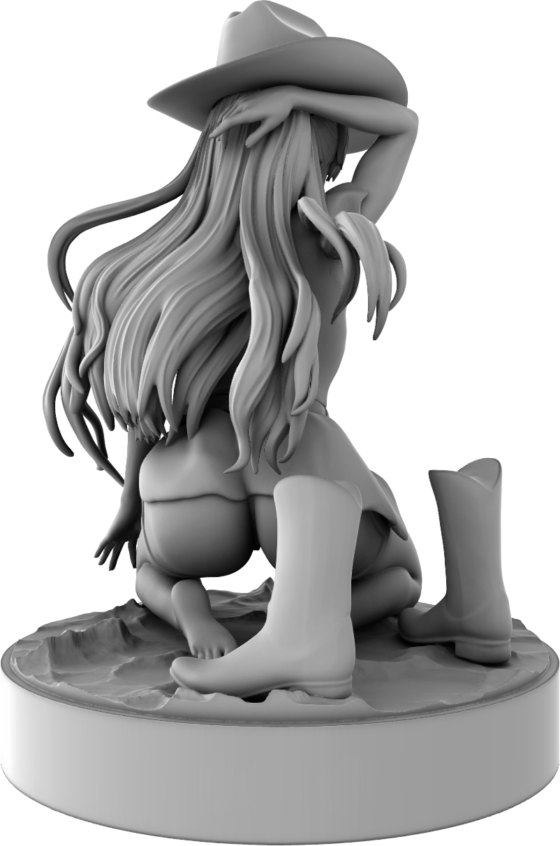 Klaus - Sunset Cowgirl - 32/75mm DnD/TTRPG Figure/Miniature - Helios3DPrinting
