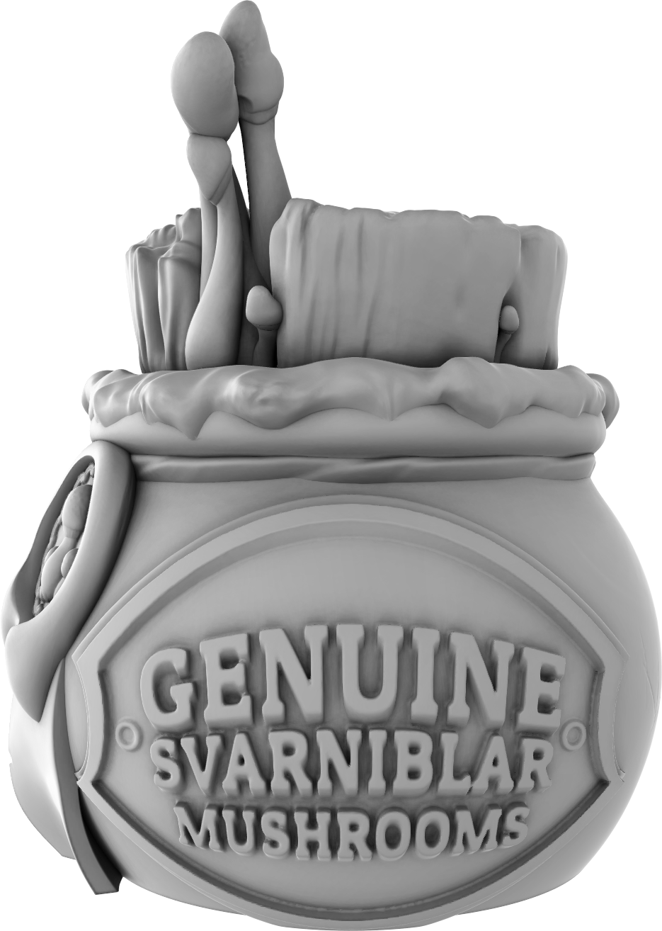 Ars Moriendi - Variety Potions Dice Holder - Svarniblar Mushroom - DnD/TTRPG/Roleplaying/Wargames - Helios3DPrinting