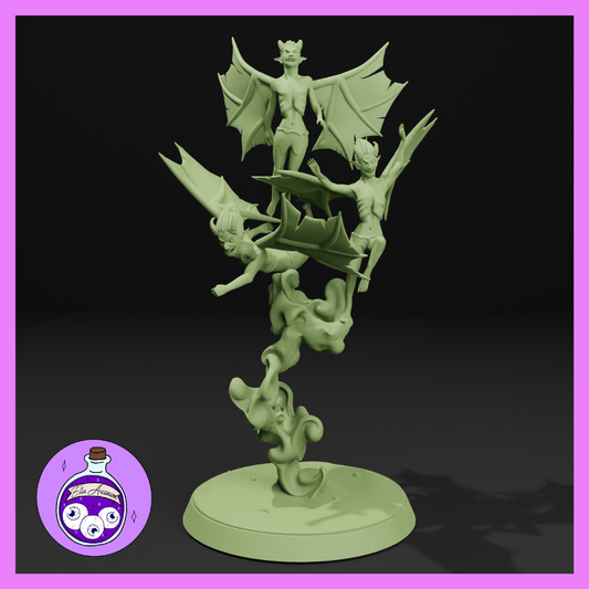 Ella's Arcanum - The Hag's Lair - Dark Pixie Swarm - DnD/Pathfinder/TTRPG Figure