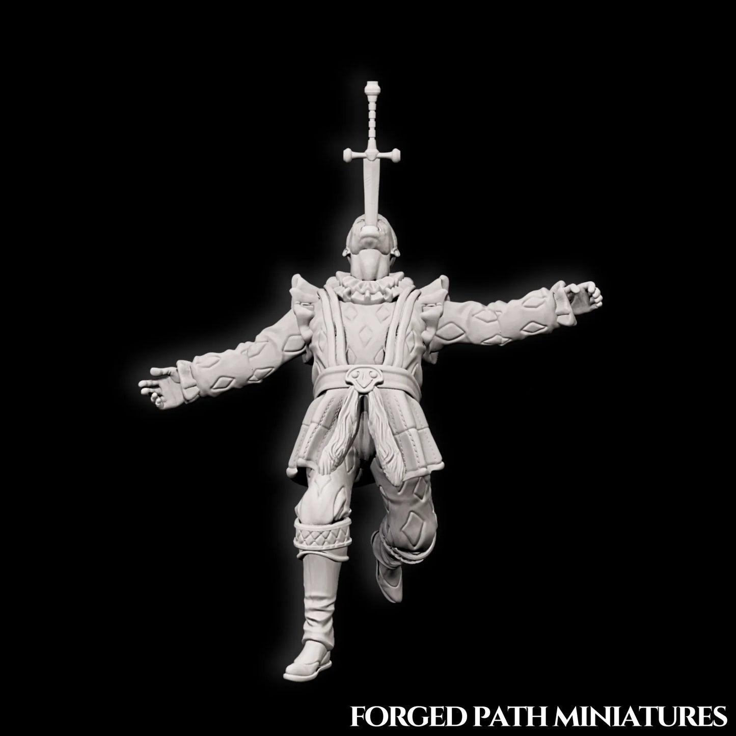 Forged Path - Willowbrook Circus - Sword Swallower - DnD/Pathfinder/TTRPG Figure
